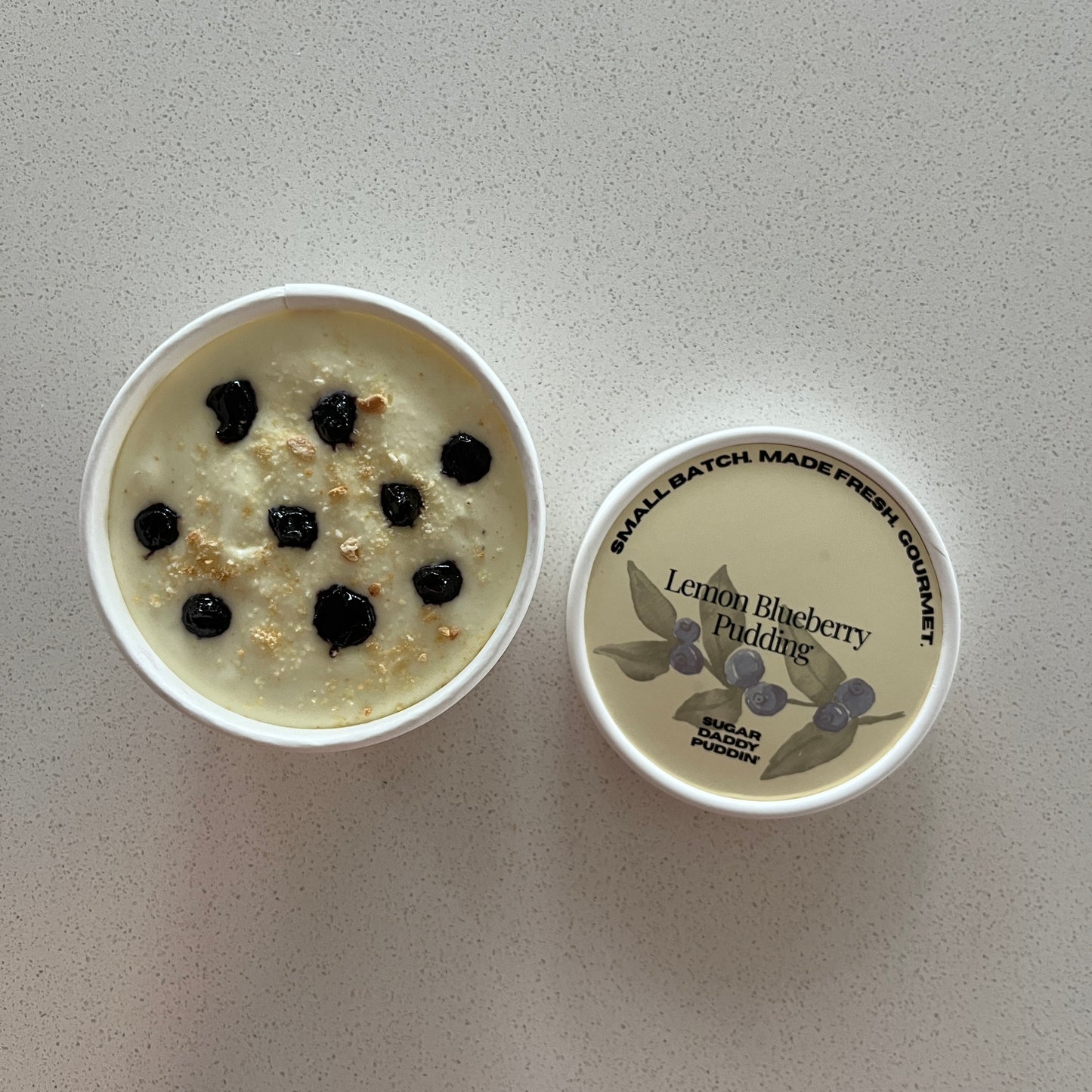 Lemon Blueberry Pudding